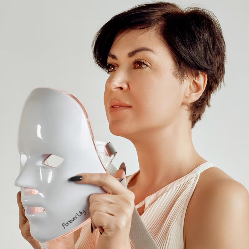 Máscara de contorno LED DERMALUX  | Piel perfecta en 30 días